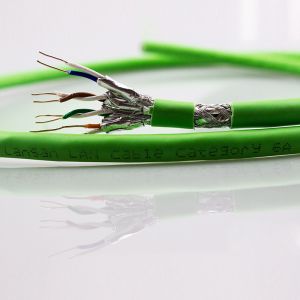 500M / Roll 23AWG Twisted Pair PVC Cat6A Lan Cable