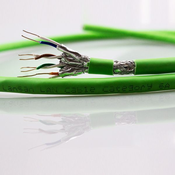Buy 500M / Roll 23AWG Twisted Pair PVC Cat6A Lan Cable at wholesale prices
