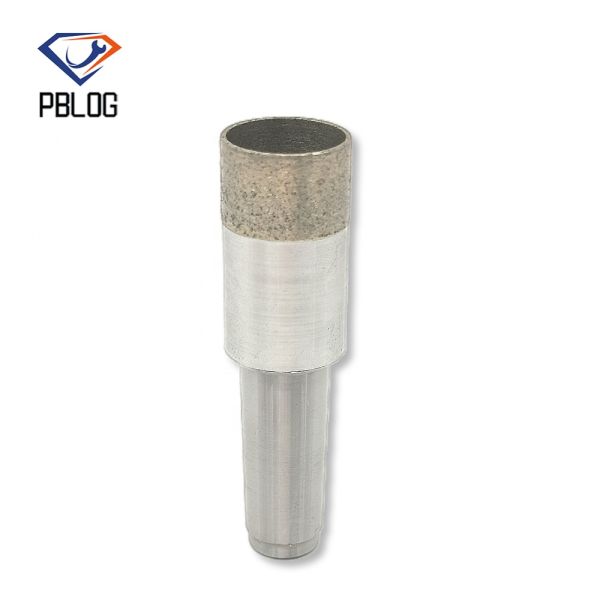 Brazed Body Sharp Taper Shank Diamond Glass Core Drill Bit