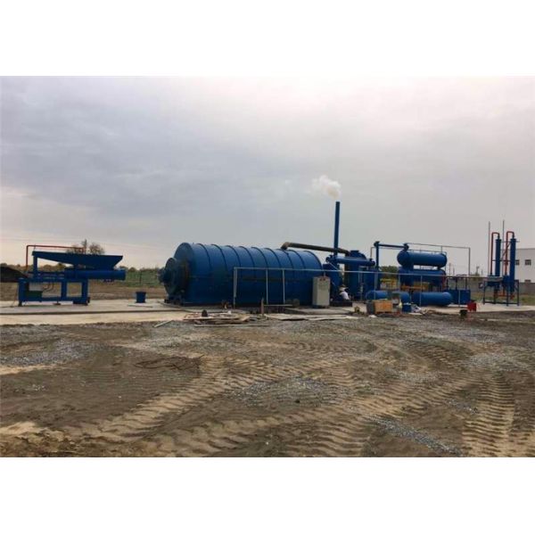 5-20T/D Environmental Used Waste Tire Recycling Pyrolysis Plant for fuel oil carbon black