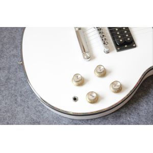 White Glossy Finish YMH SG Electric Guitars China Chrome Hardware