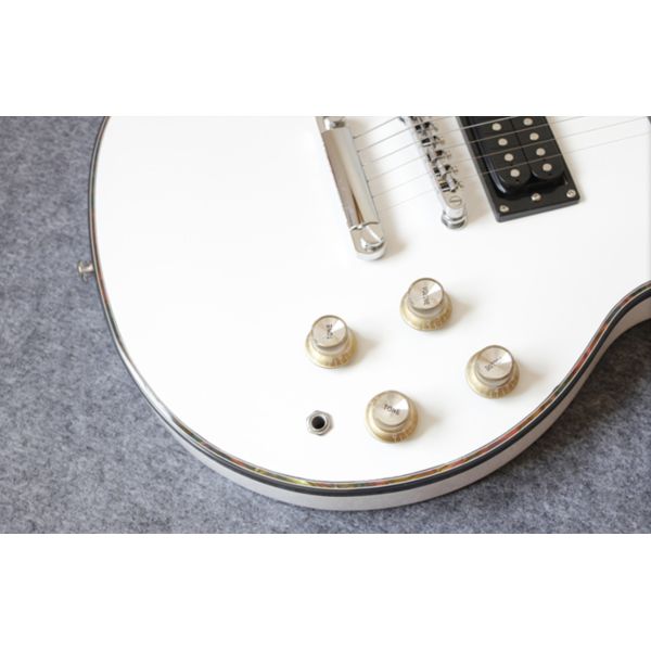 White Glossy Finish YMH SG Electric Guitars China Chrome Hardware