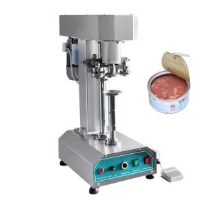 20pcs / Min Can Sealing Machine For Plastic Containers Coffee Canning Machine