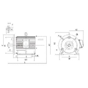Blue Asynchronous Electric High Torque Motor 5.5kw Spindle Neo Motor Trifasico