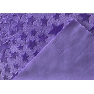 Super Soft Knitted Star Brushed Minky Plush Fabric 100% Polyester