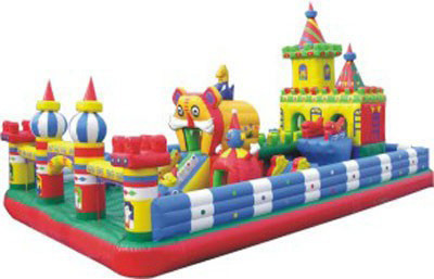 Buy ODM toddler Playground Inflatable Amusement Park Blow Up Castle at wholesale prices