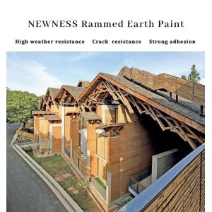 High Adhesive Paint for Rammed Earth Coating Batch Knife Application Method
