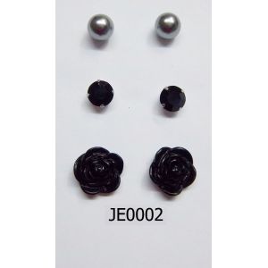 rose earring set
