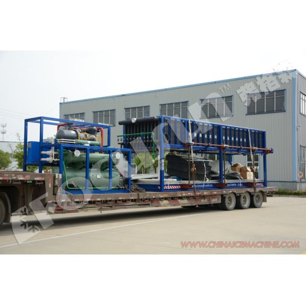105kw Heavy Duty Direct Cooling System Ice Block Maker Machine with Bitzer Compressor