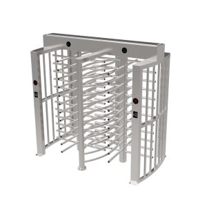 Double Passage Security Mechanical Automatic Entrance Gate Full Height Turnstile