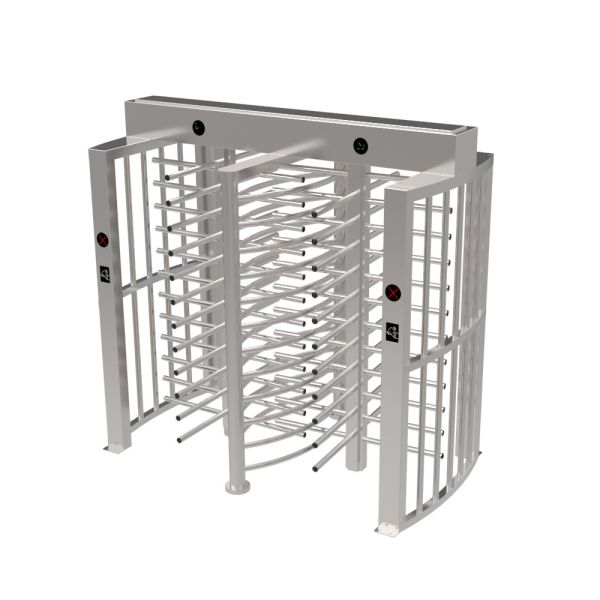 Double Passage Security Mechanical Automatic Entrance Gate Full Height Turnstile