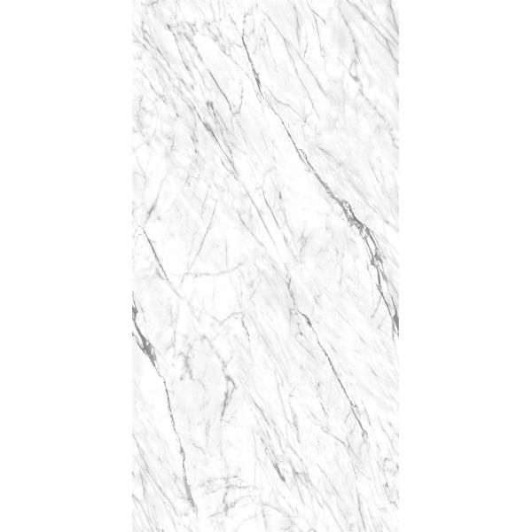 Foshan Supplier Living Room Full Body Carrara White Marble Tiles Jazz White Marble Looking Ceramic Tiles 48"*96"