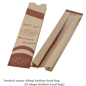 Cheap Brown Paper Shopping Bags With No Handle Bread Paper Bag Food Grade Kraft