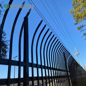 Artistic Tubular Steel Fence Sculptural Elements