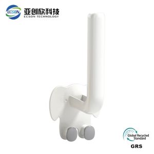 L-shaped plastic adhesive hook