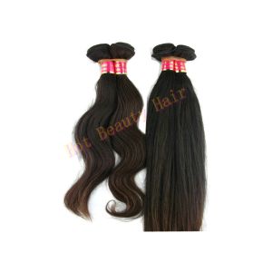 100G Virgin Peruvian Hair Extensions , Silky Straight Human Hair