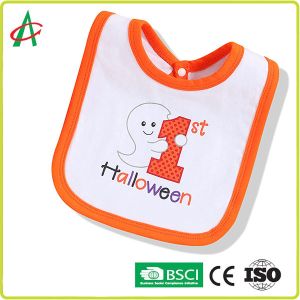 High Hygroscopic Property Halloween 100 Cotton Newborn Baby Bibs