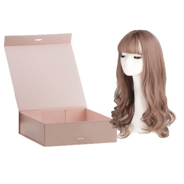 Custom Printed Packaging Paper Magnetic Folding Foldable Gift Box for Cosmetic Tea Coffee Perfume Jewellery Wig Human Hair Extension