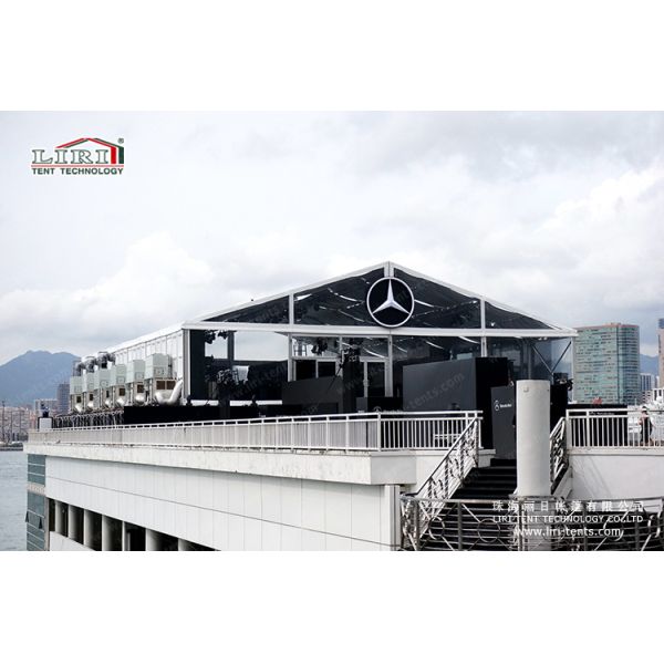 Elegant Clear Top Tent 20m For Benz Auto Show In China
