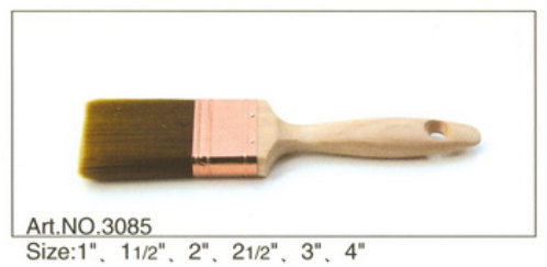 Wooden handle pure natural bristle Chinese bristle synthetic mix paint brush No.3085