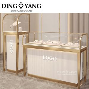 Fashion Beautiful Wooden Glass Jewellery Counter With Low Power Consumption