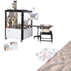 Rotary Coffee Capsule Filling Machine With Servo Auger Filling Station