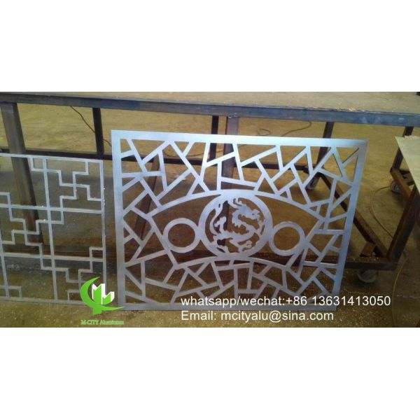 Laser Cut Pattern Aluminum Cladding Panel with Powder Coated Surface and Customizable Design