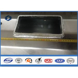Microwave Telecommunication electric service pole , Hot Roll Steel Q420 wireless