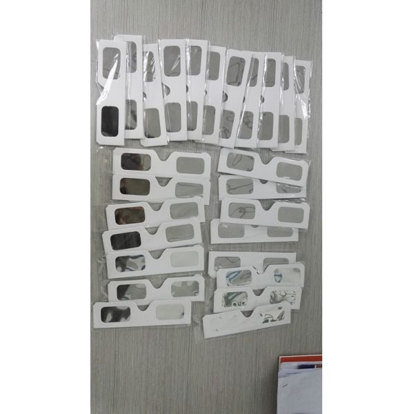 Custom Paper Safe Solar Eclipse Glasses For Education School , Off Set Printing