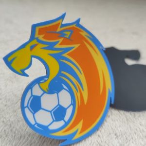 Custom Square Shape 3D Silicone Patch with Ultrasonic Cut and Plating Technics