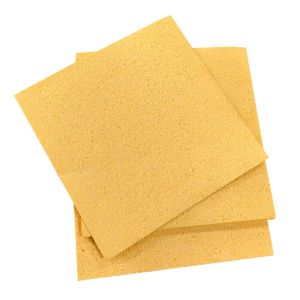Compressed Wood Pulp Cotton Soldering Iron Sponges High Temperature Resistant