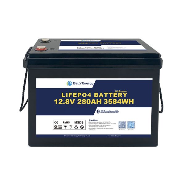 5000 Cycles Bluetooth Lithium Battery LFP-12V280AH With -10-45C Storage
