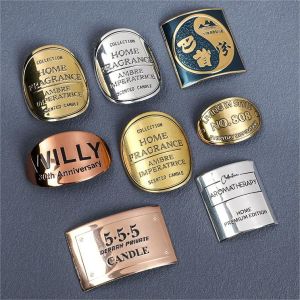 Customizable Waterproof Hot Stamping Silver Metal Beer Bottle Packaging Stickers