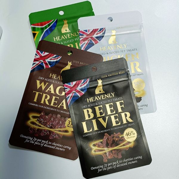 1.5kg Beef Pet Food Gusset Packaging Bag with Zipper and PET PA Aluminum Foil CPP Material