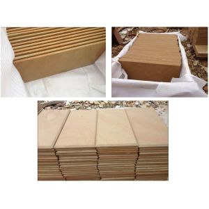 Popular Sandstone--Yellow Wooden Sandstone Tile,Natural Stone Tile,Hone