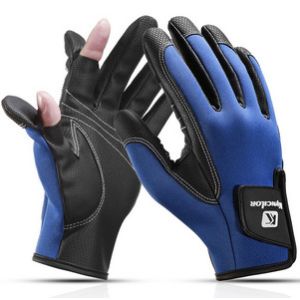 Breathable Waterproof Fishing Gloves Wear Resistant Outdoor Dew Three Fingers