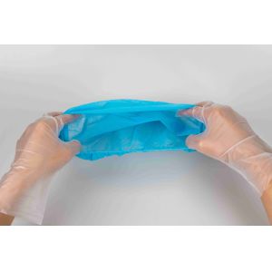 MDR CE Anti Bacterial Disposable Medical Doctor Cap With Elastic Rubber At Back