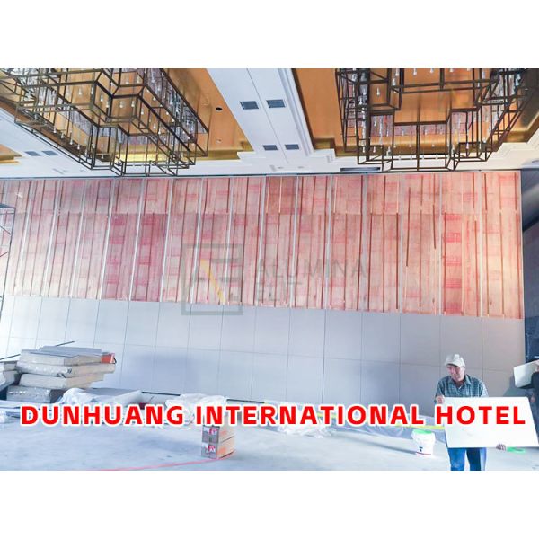 Dunhuang International Hotel：Melamine Board Acoustic Partition Wall with 304
