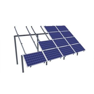 60deg Roof 0.5mm Solar PV Mounting Systems Wind Load 130mph