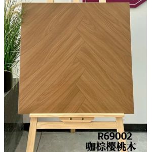 China 600x600mm Brown Herringbone Ceramic Floor Tile AAA Grade on sale