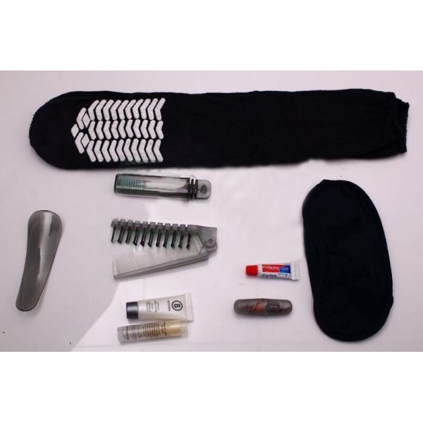 TRAVEL KITS, AMENITIES FOR AIRLINES / HOTEL, OVER NIGHT KITS. INCLUDE SOCK, BAG,