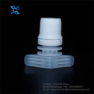 Factory Plastic Nozzle Spout With Cap For Beverage Deteregent Pouch Packaging