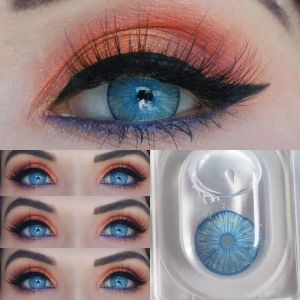KSSEYE New York Blue Contacts Lens Colored Contact Lenses For Makeup