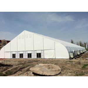 Customized Transparent Curved Tent PVC Polyester Textile Cover