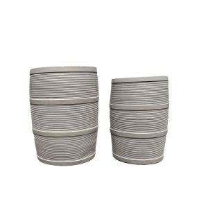 Modern Waterproof Large Fiber Clay Garden Planters Outdoor