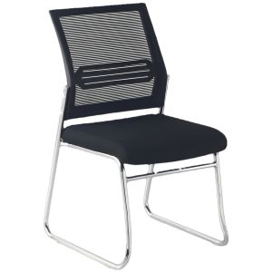 China Office Meeting Metal Legs Visitor Mesh Stackable Chair with Durability and Functionality on sale