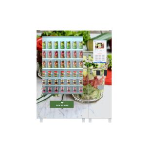 Healthy Food Vending Locker , Salad Vending Machine With Remote Control System