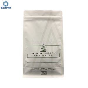 k Flat Bottom Pouch Plastic Coffee Packaging Bag With Valve