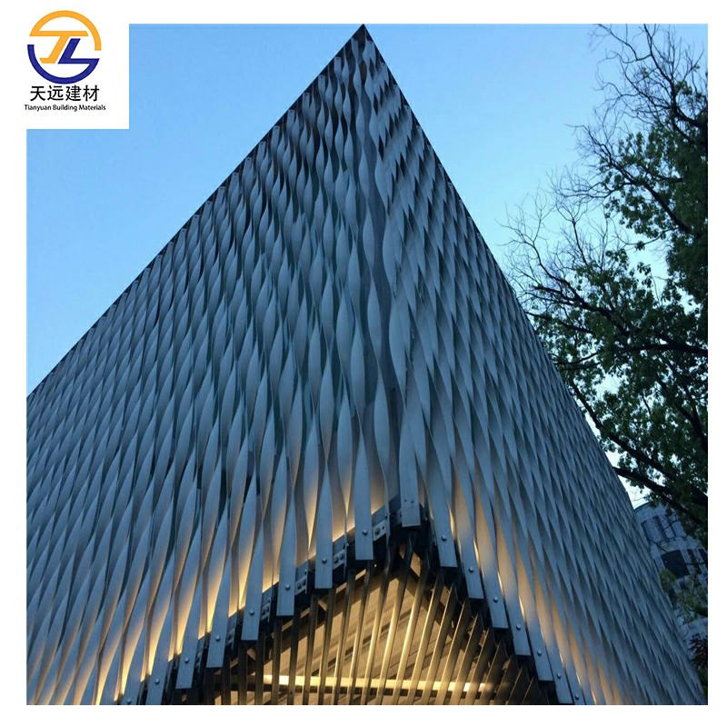 Wooden Gain Aluminum Metal Ceiling AA1100 AA5005 AA3003 Aluminum Wall Panels