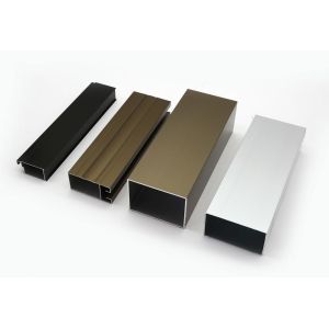 6000 Series Extrusion Anodized Aluminum Profiles Bronze Black Window Aluminium